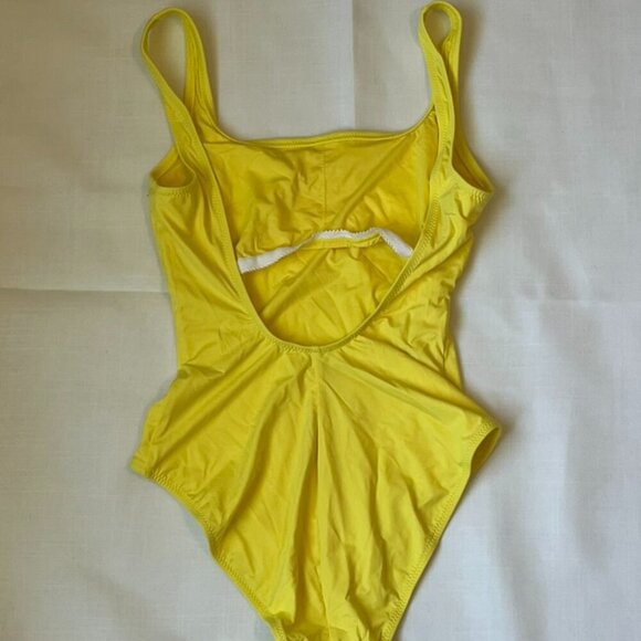 Polo Ralph Lauren Women's Martinique One Piece Swimsuit in Yellow Size Small - Picture 3 of 4